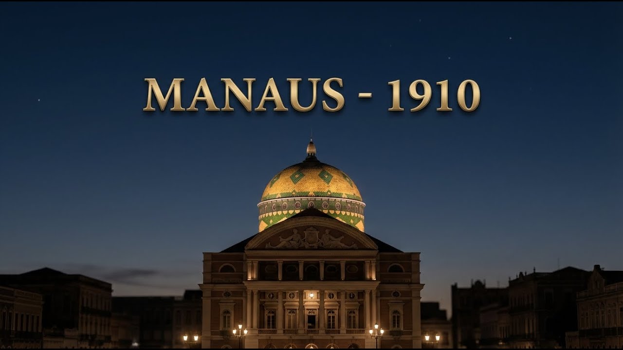 MANAUS 1910: O Delírio de Luxo no Coração da Amazônia (Imersão IA)