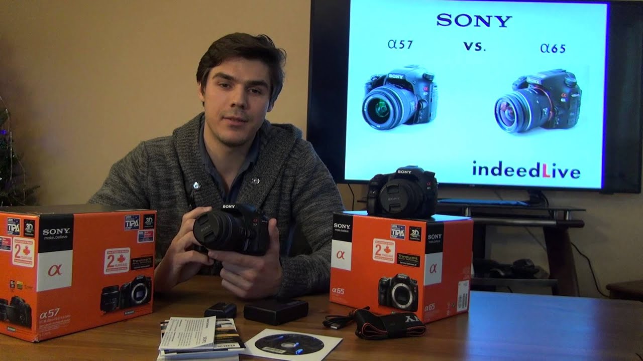 Sony Alpha A57 vs A65 - обзор и сравнение камер