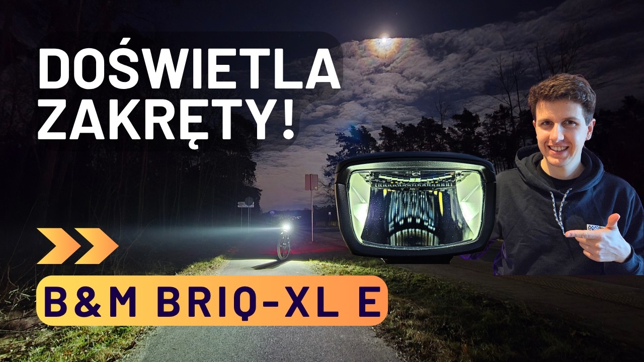 Lampka rowerowa z doświetlaniem zakręt&oacute;w!