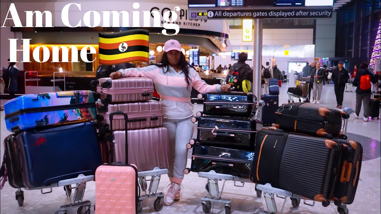 TRAVEL VLOG FROM LONDON HEATHROW TO UGANDA || HOME IS WHERE THE HE♥️RT IS || AM COMING HOME 🇺🇬🇺🇬