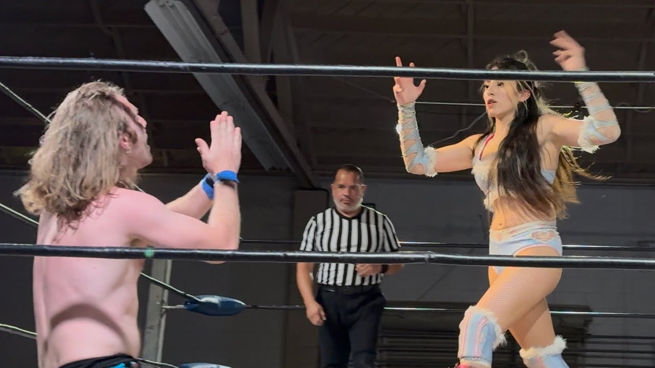 Mighty Mayra vs Jack Tracy Indy Wrestling! ROW Lodi Ca 02/28/25