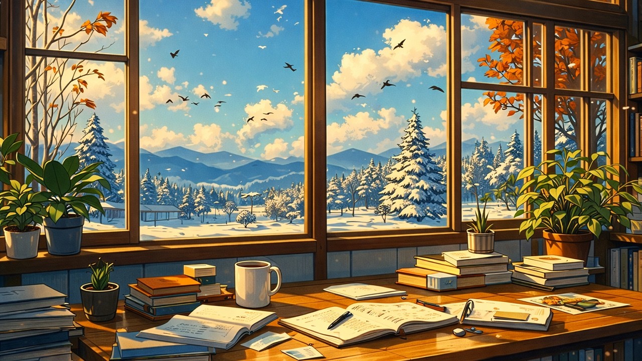 Live Aquarium Lofi Vibes🦐 Rain Chillhop Beats | to Relax, Study, Focus, Read #174