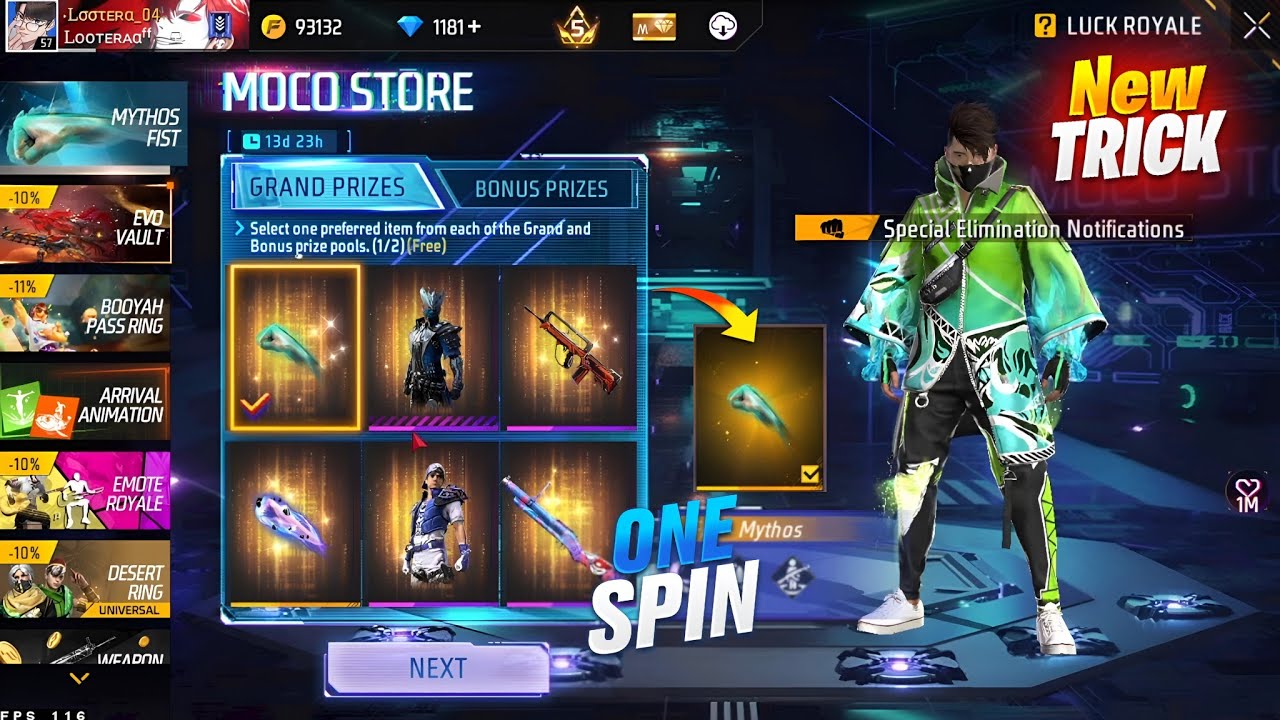 New Moco Store Event Spin Trick 🤯🥳| New Fist Skin Moco Store Event |  Free Fire New Event Today