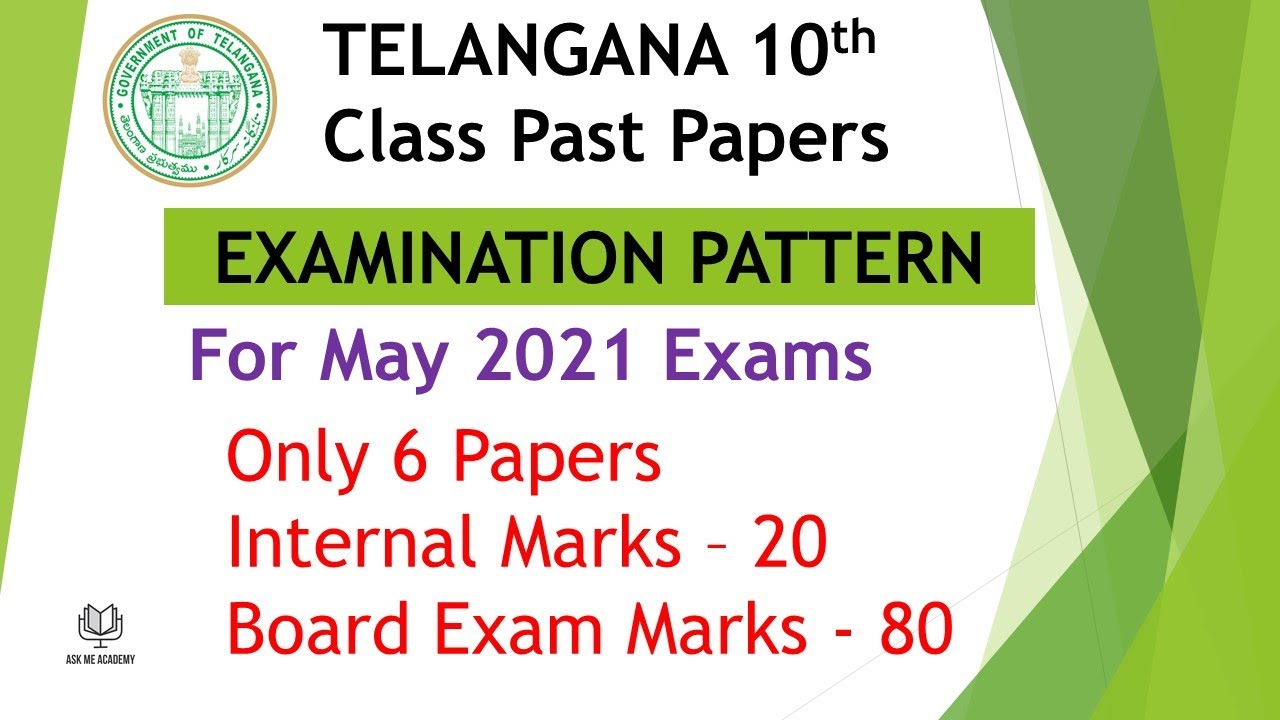 TS 10th class Exam Pattern for exams in 2021