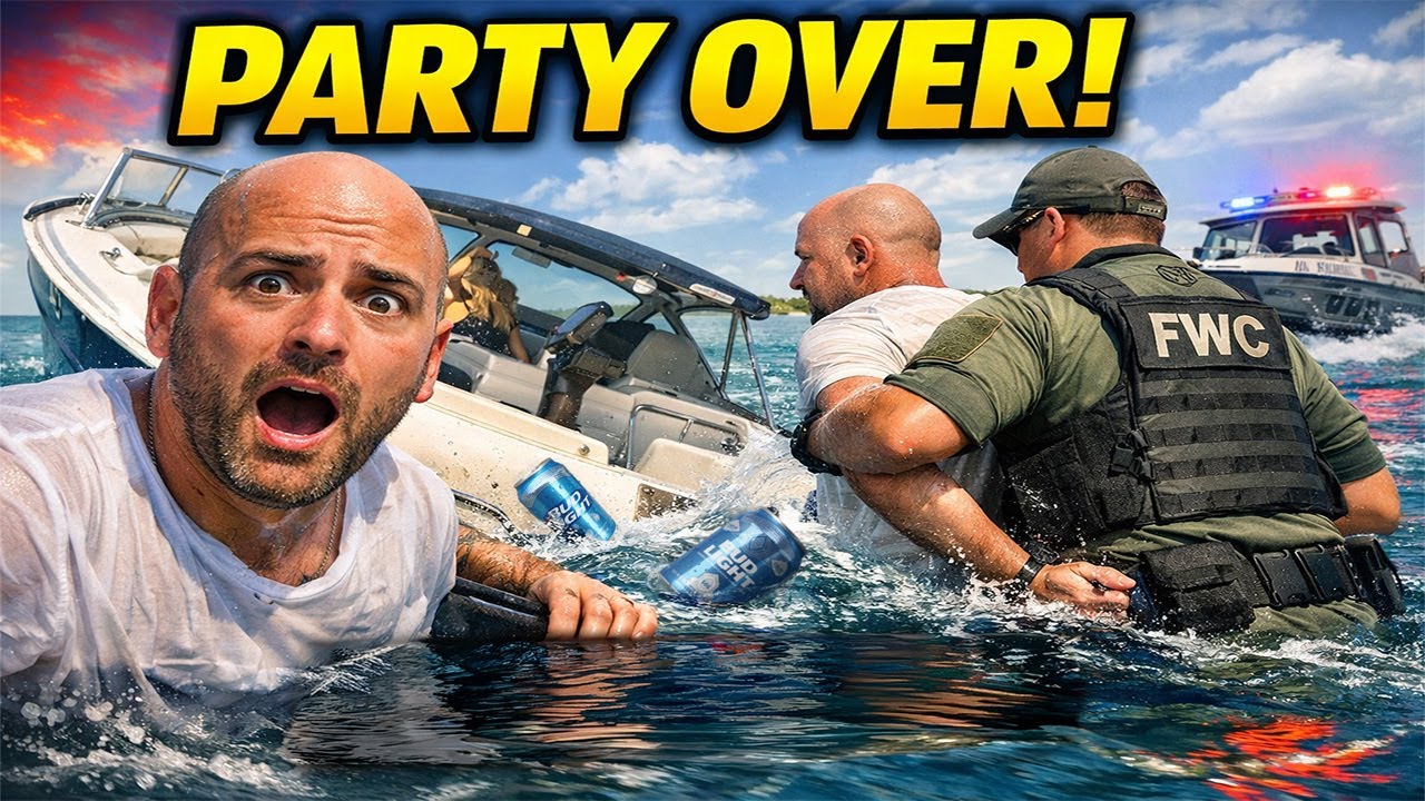 Police Bodycam: Party Boat Stop Turns Into BUI Arrest as Boat Starts Sinking