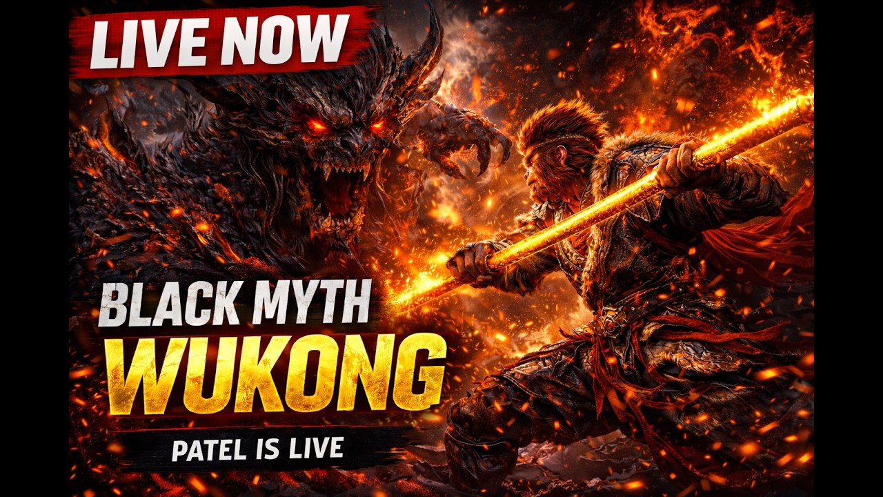 BLACK MYTH WUKONG 🔴 LIVE | EPIC BOSS FIGHT Gameplay Hindi | Patel Is Live
