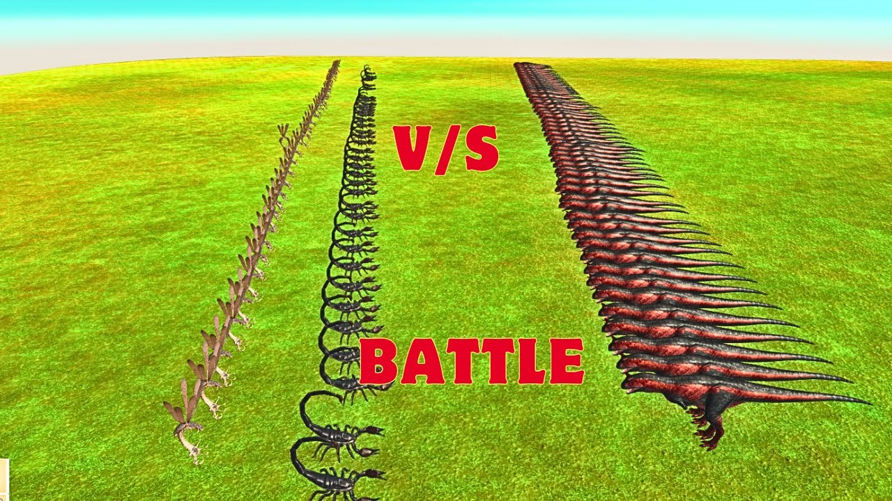 DINOSAURS VS ALIN Buzzhook Battle | Animal Revolt Battle Simulator | ARBS