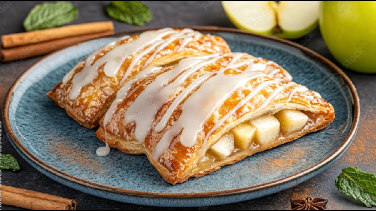 Apfel, Birne und Banane. Wickel das in Teig. Das einfachste Rezept.