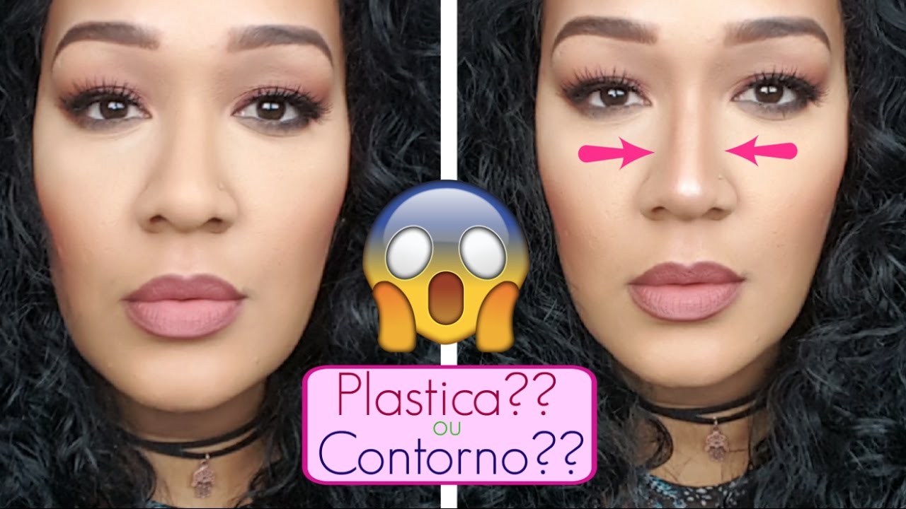 Como afinar o nariz com maquiagem por MilaMakeup