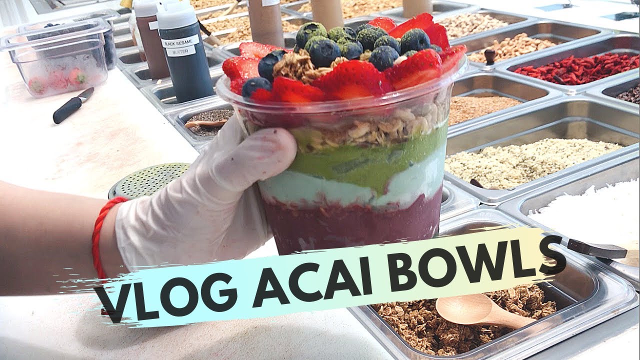 What it's like working at an Acai Bowl Smoothie Bar 애씨 그릇