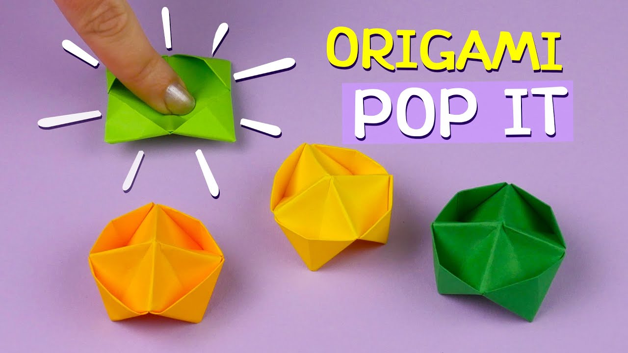 Cómo hacer origami Pop It [Plástico de burbujas antiestrés]