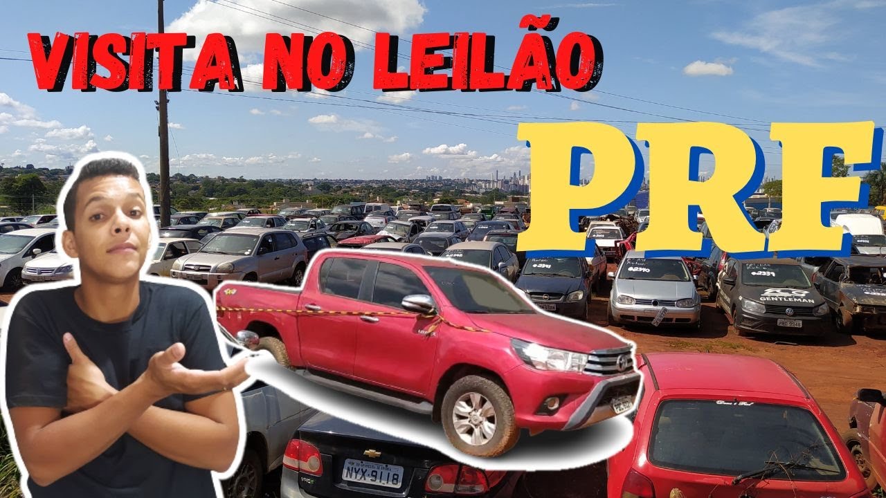 Visita no leilão de veículos da PRF, muitos Carros Sucatas