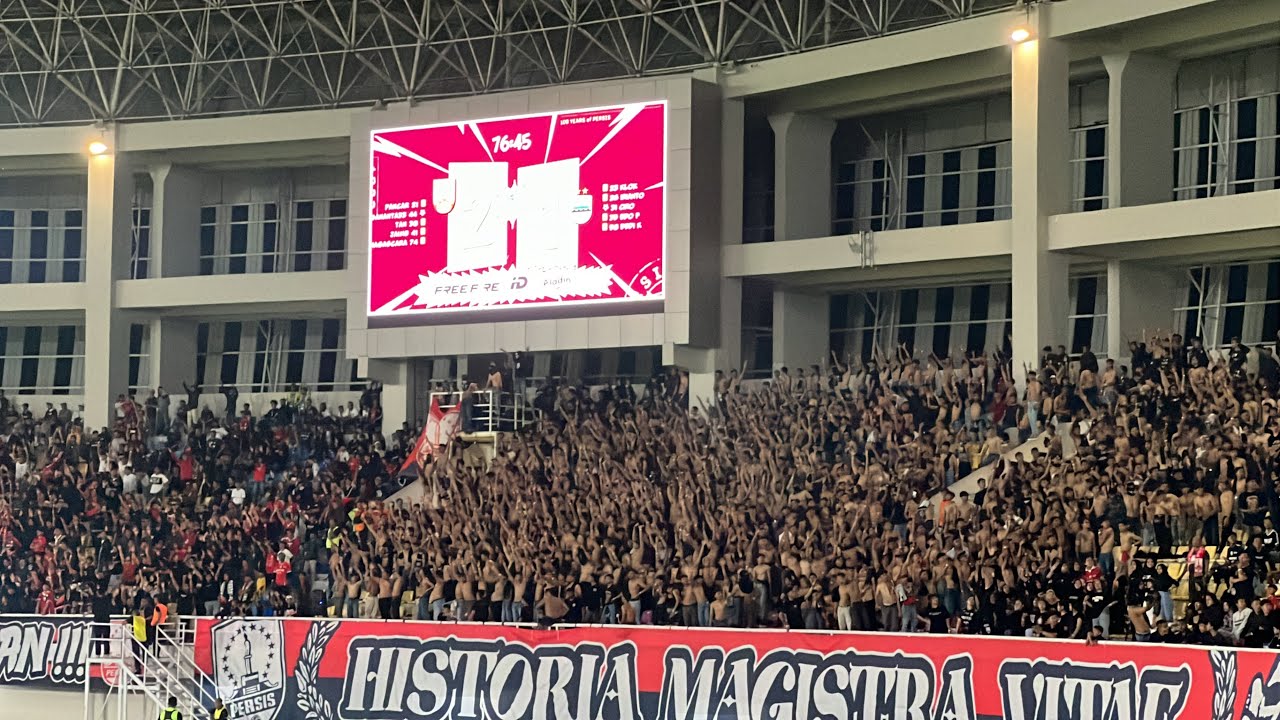 Momen Ultras 1923 Ajak Suporter Persis Satu Suara & Satu Jiwa, Selebrasi Kemenangan Persis Vs Persib