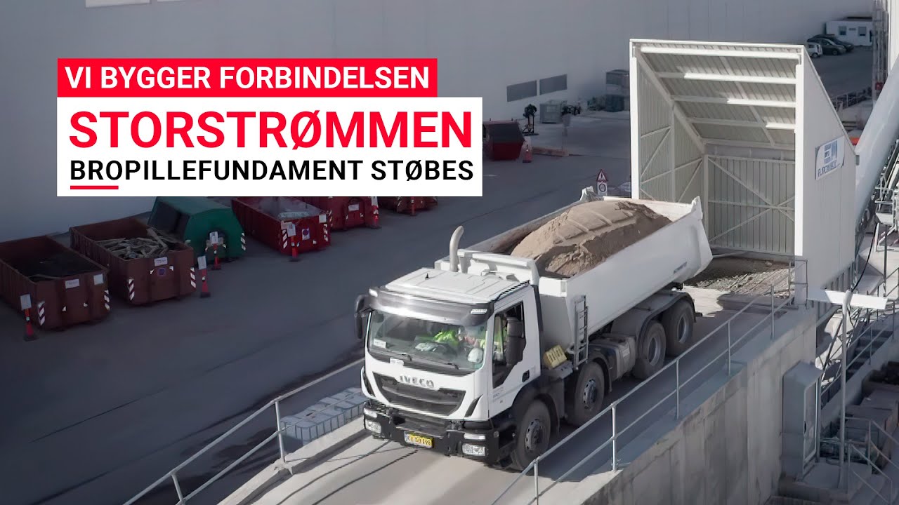Vi Bygger Forbindelsen: STORSTRØMMEN - Bropillefundament støbes (Oktober 2020)