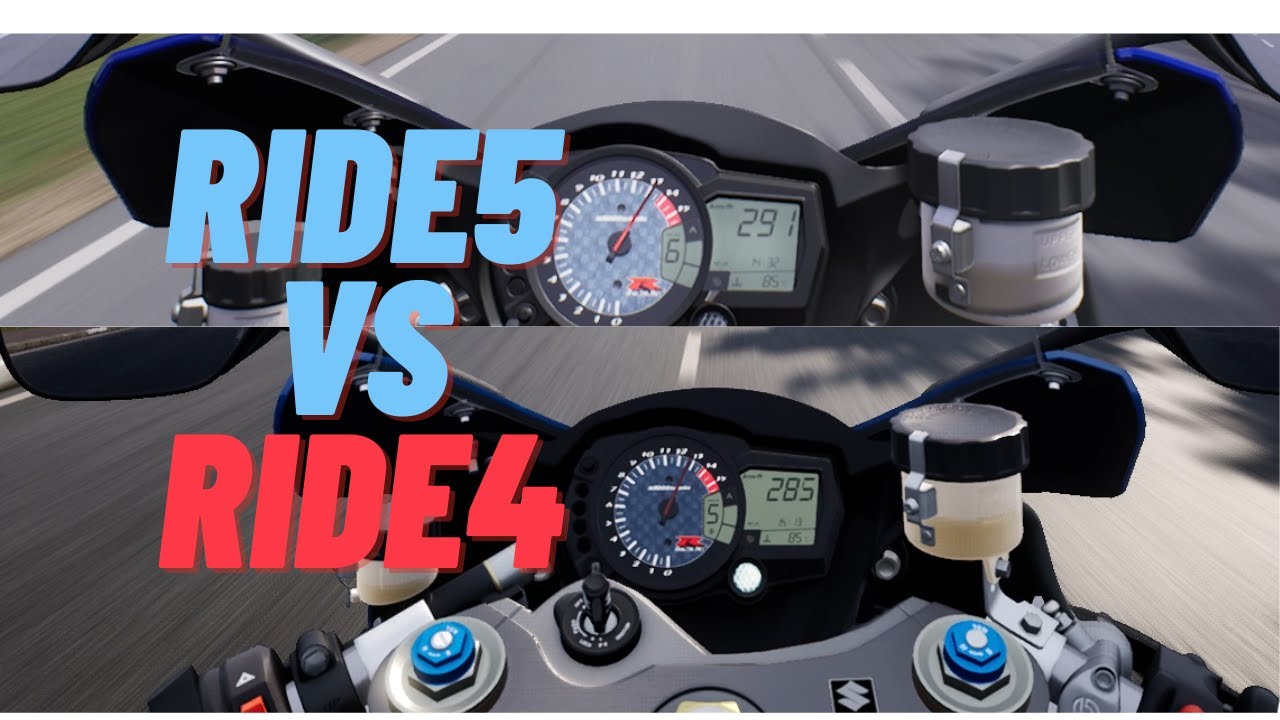 RIDE4 VS RIDE5 Suzuki GSX-R 1000 K7 Sound Comparison