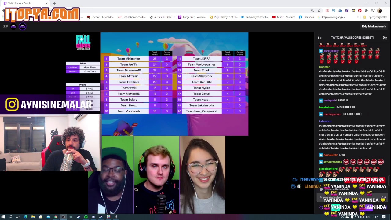 Hype || Kegri Twitch Rivals Fall Guys Turnuvasında! #2 w/Kendine Müzisyen, Wtcn, Videoyun