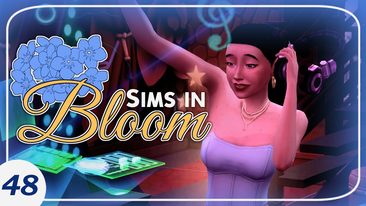 Throwing an EPIC dance party! 🌼 || Sims in Bloom Legacy Challenge #48