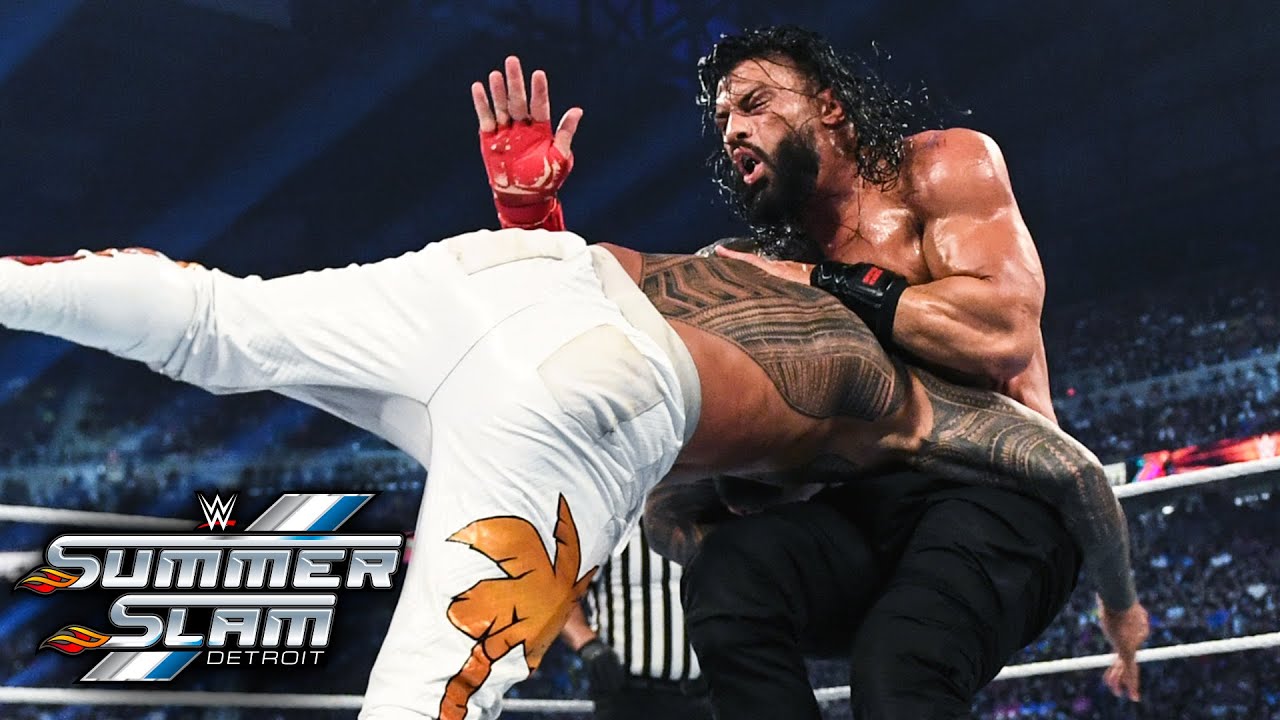 Рейнс против Усо — Племенной бой за титул абсолютного чемпиона Вселенной WWE: лучшие моменты Summ...