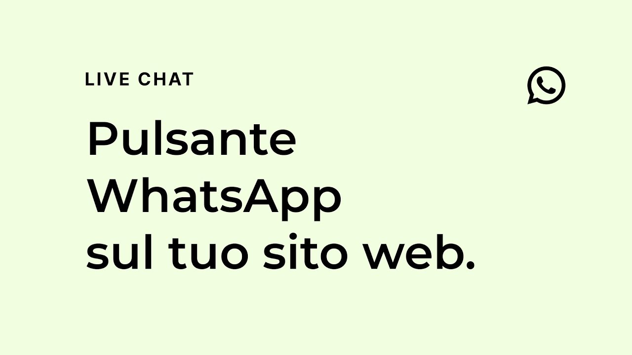 Come integrare Live Chat WHATSAPP sul tuo Sito Web Wordpress in modo Professionale