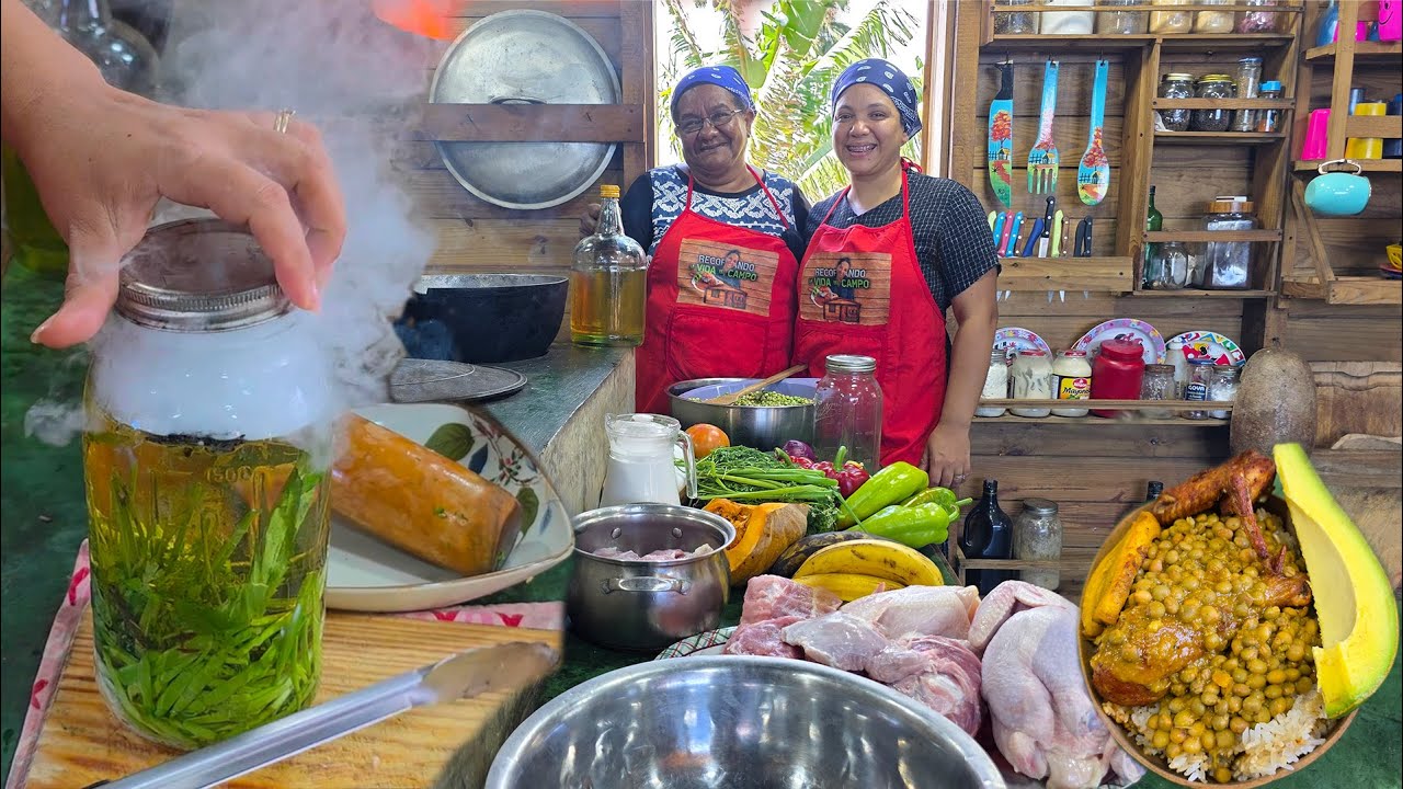 Con ACEITE AHUMADO Cocinamos COMIDA TÍPICA. La vida del campo