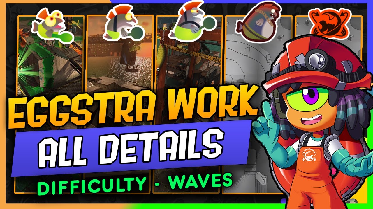 Eggstra Work Event All 5 Waves! │In-Depth Details │ Salmon Run Splatoon 3
