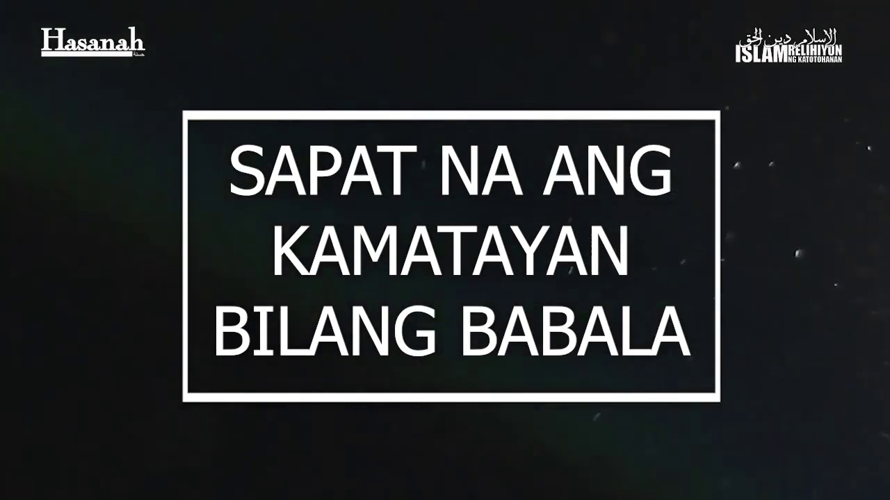 Sapat ang Kamatayan bilang Babala