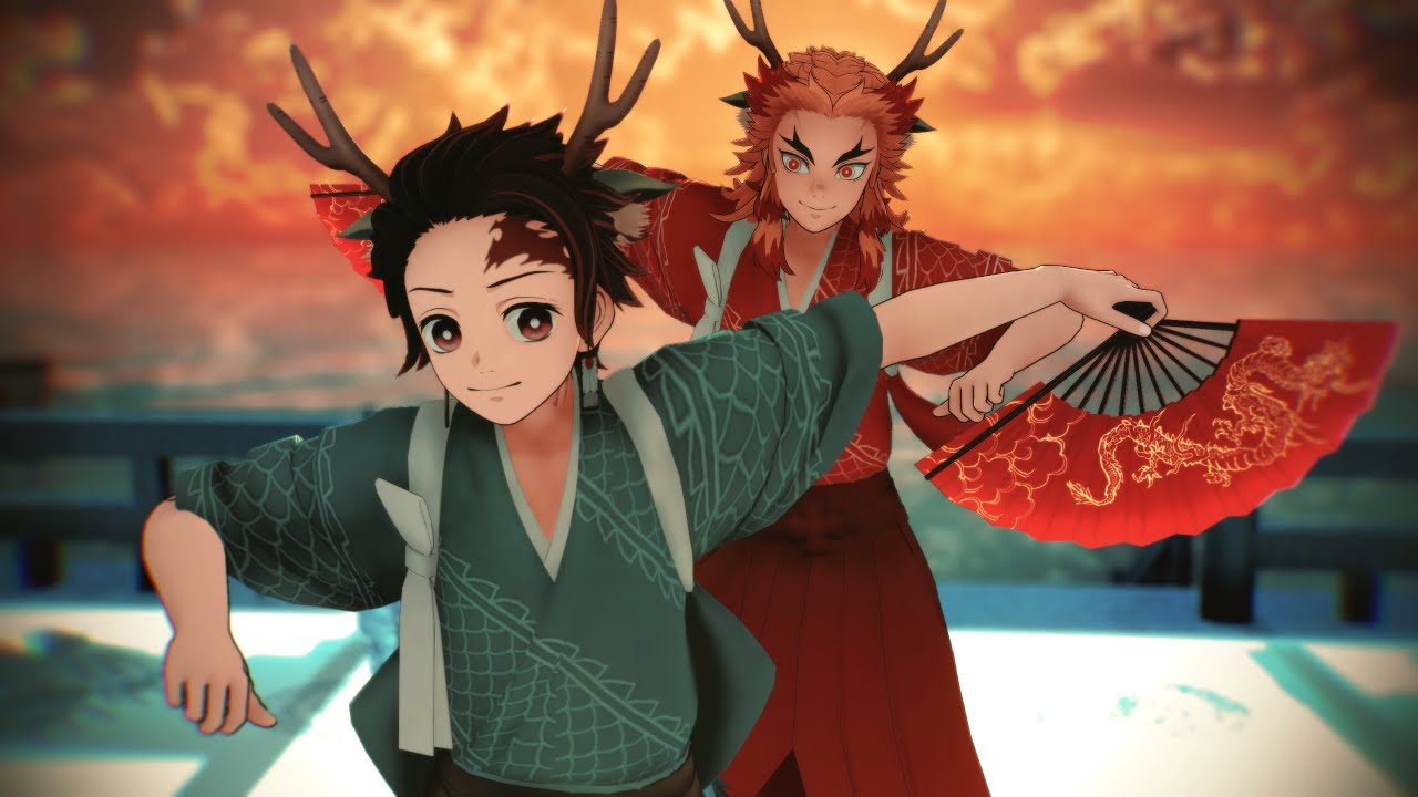 【鬼滅のMMD】バケモノダンスフロア【竈門炭治郎・煉獄杏寿郎】