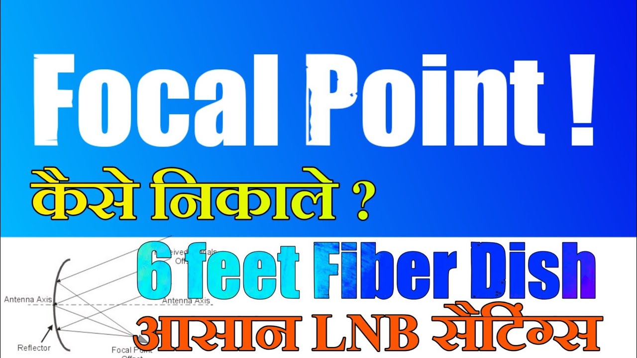 How to find focal point of a dish?LNB distance from center In 6 Feet Fiber Dish Full Information