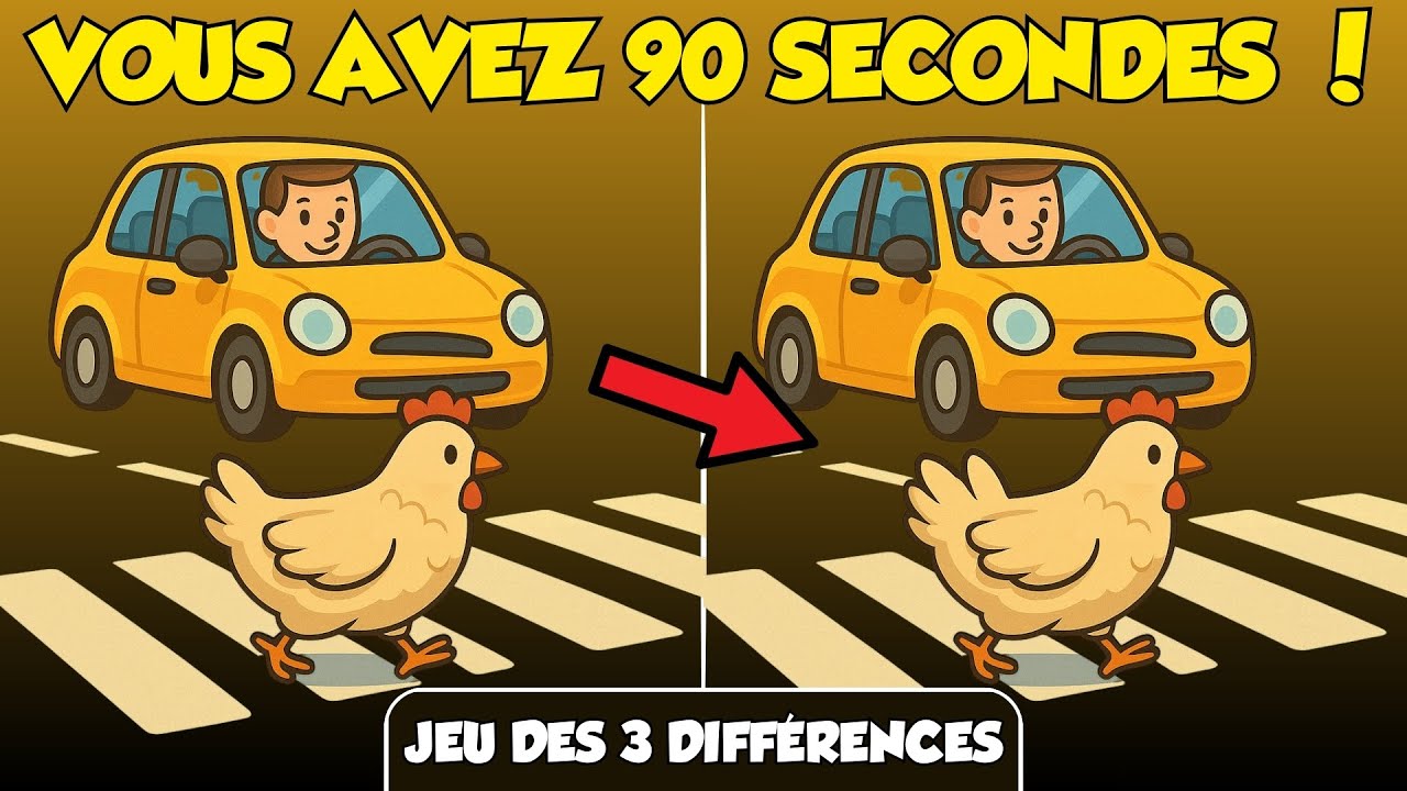 ⏱️ Trouve les 3 Diff&eacute;rences (D&eacute;fi Chronom&eacute;tr&eacute;)