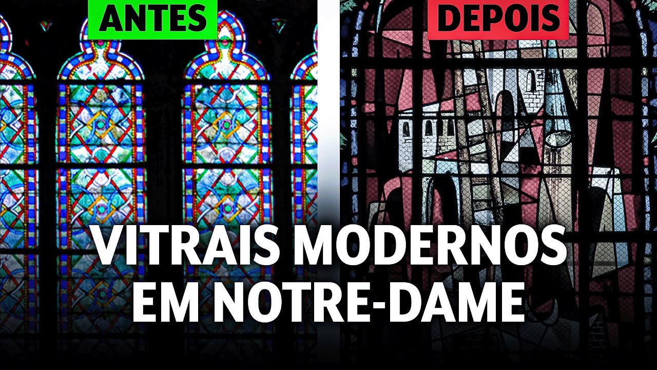 Arcebispo de Paris propõe VITRAIS MODERNOS para Notre-Dame