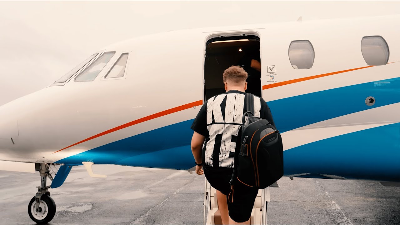 last minute private jet with the boys to the bahamas