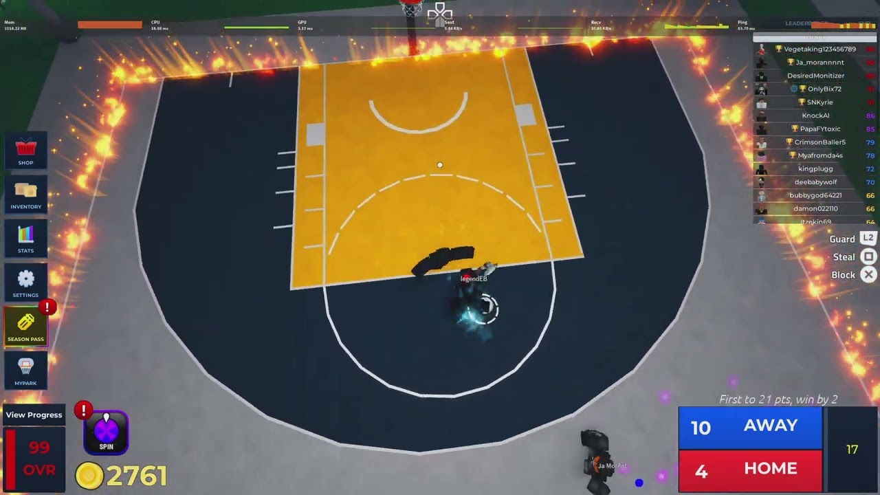 playing against number 15 global in 2s in basketball legends