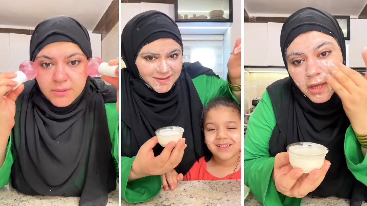 سر لمعان وشي وسبب النضارة ودي اول المسكات اللي بعملها