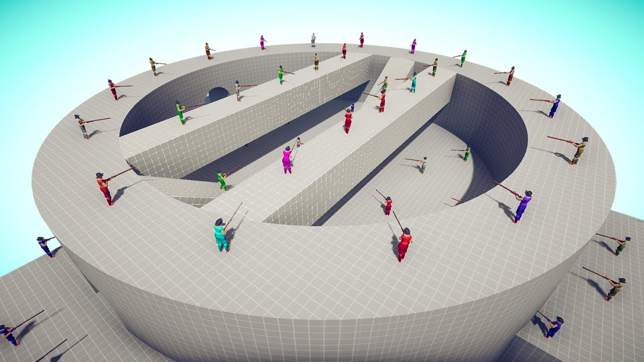 Battle Royale On The Stadium Map | Totally Accurate Battle Simulator TABS