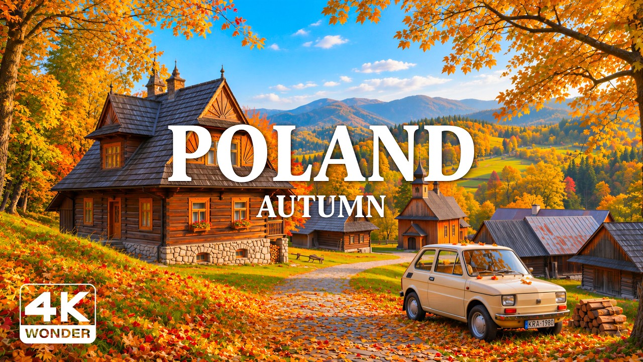 Poland Autumn 4K | Golden Forests, Peaceful Lakes & Europe's Hidden Fall Beauty