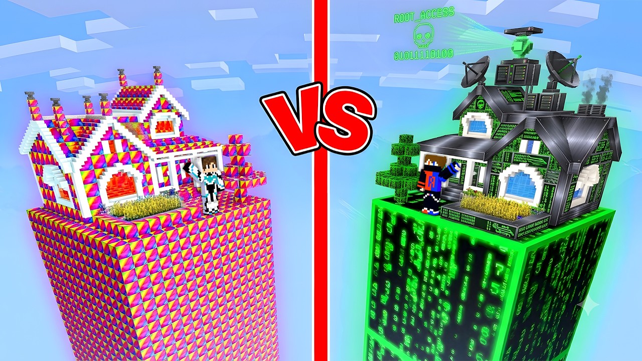 Rainbow vs HACKER Chunk Battle