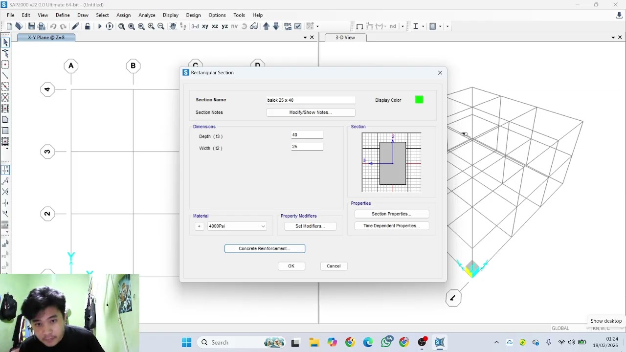 tugas modul 1 praktik analisis struktur berbasis software ( Rahmat Benedikta Zega_124210055)