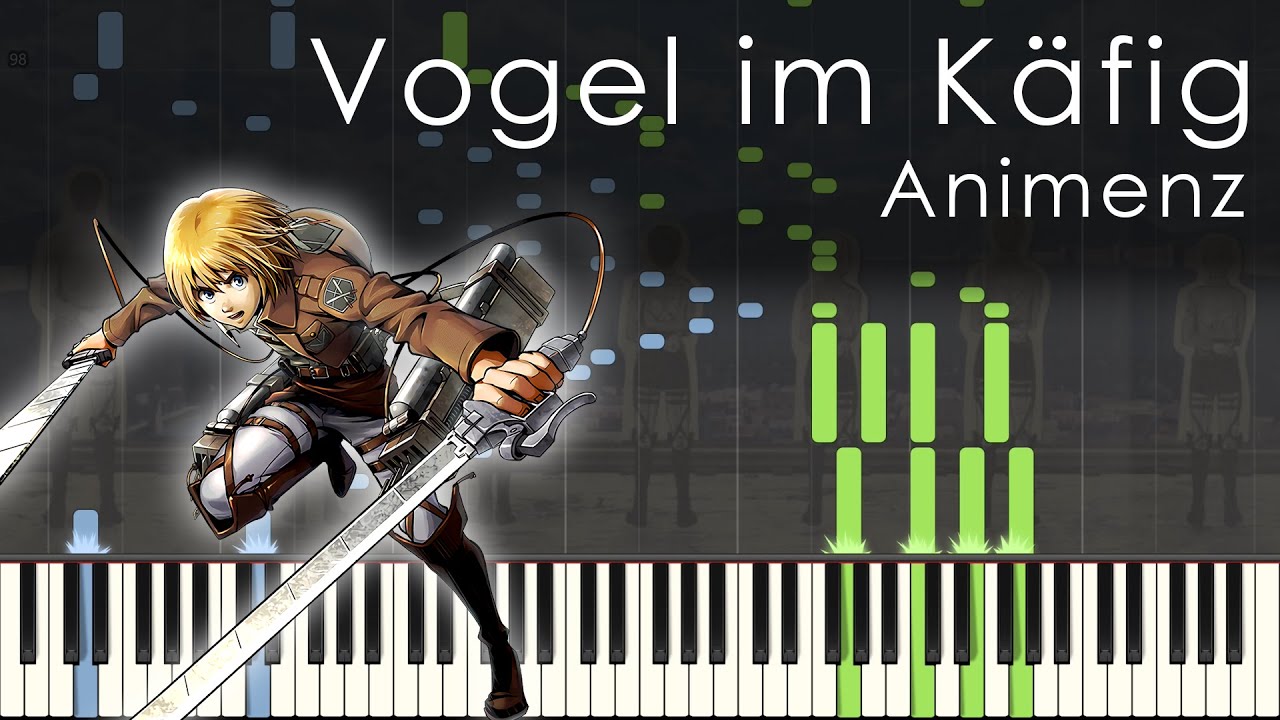 Vogel im Käfig - Attack on Titan OST - Animenz [Piano Transcription]