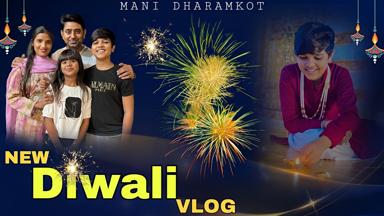 MANI DHARAMKOT NEW DIWALI VLOG 2024 FULL ENJOY AND MASTI HAPPY DIWALI all FRIENDS #manidharamkot