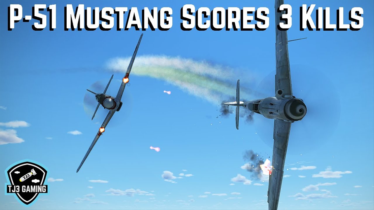 P-51 Mustang Scores 3 Kills in Dogfight! Cinematic - Historic Combat Flight Simulator IL2 Sturmovik