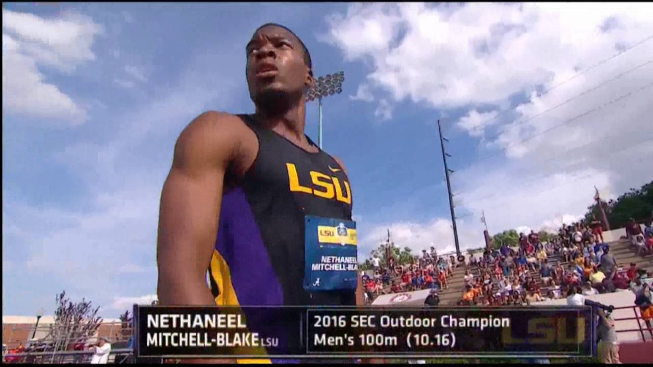 LSU's Nethaneel Mitchell-Blake Wins 2016 SEC 100m Title in 10.16 (+1.0)!