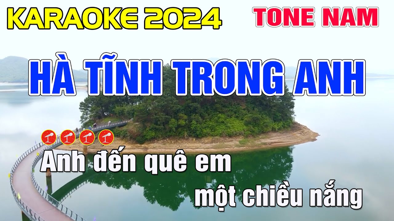 Hà Tĩnh Trong Em Karaoke Tone Nam - Beat Chuẩn || Minh Điệp Organ