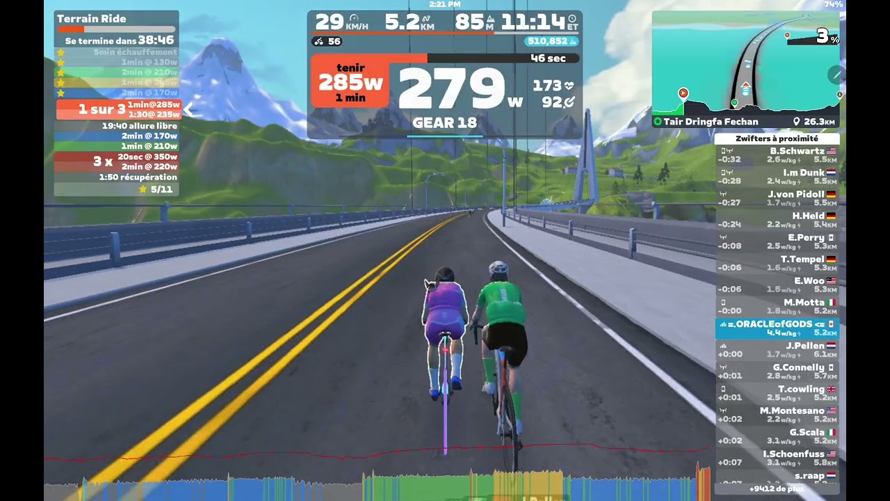 ZWIFT #84 GRAN FONDO TERRAIN RIDE