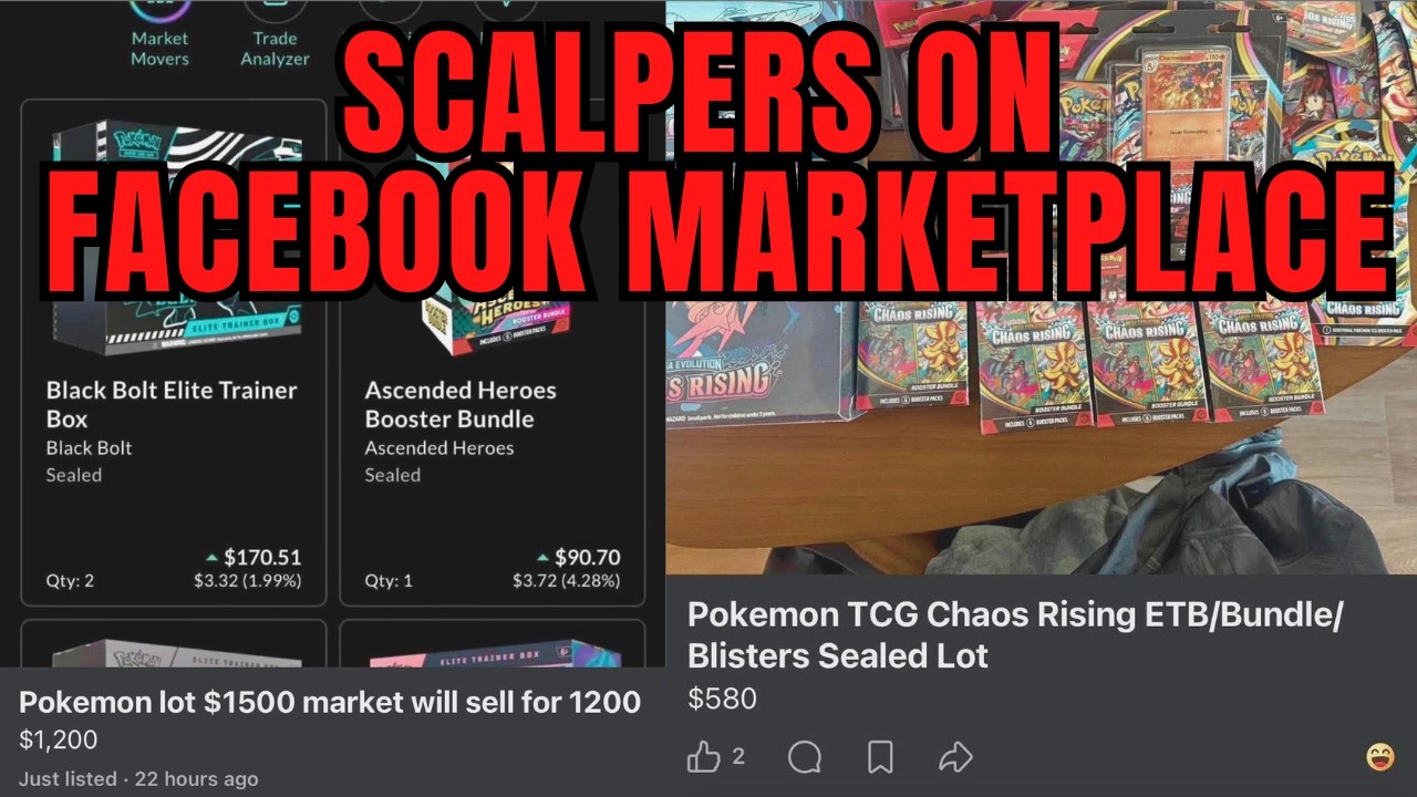 Перекупщики карт Pok&eacute;mon на Facebook Marketplace