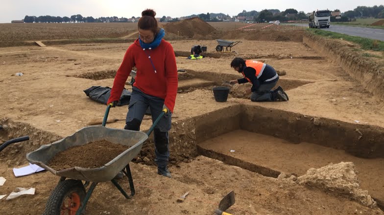 D&eacute;couverte d'un temple gallo-romain