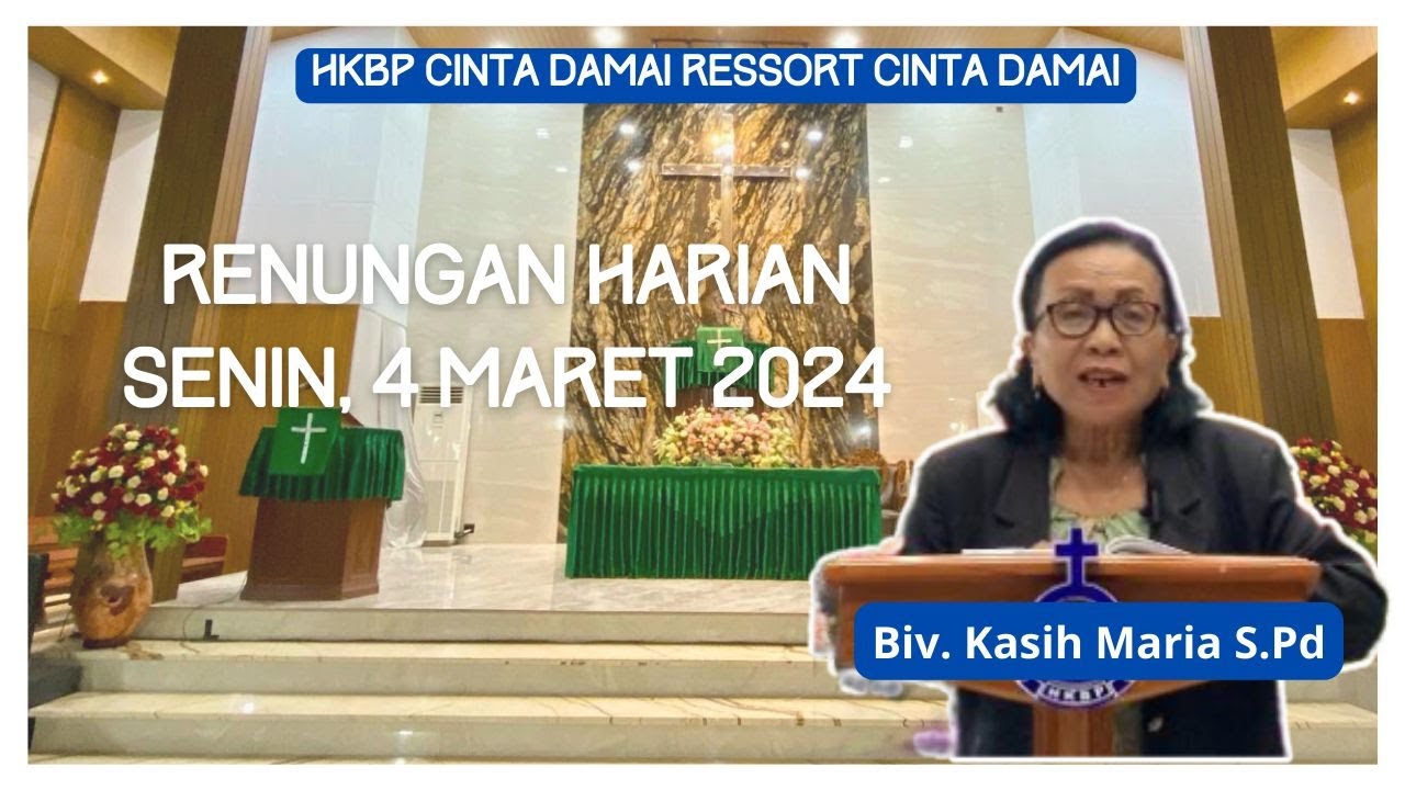 RENUNGAN HARIAN Senin 04 Maret 2024 | Daniel 2 : 47 | Biv. Kasih Maria, S.Pd
