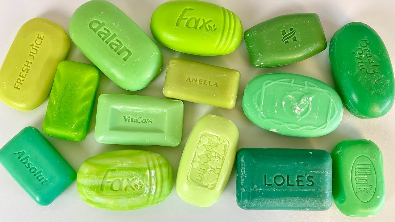 ⭐ASMR ⭐ Soap Cutting. 💚 Soap Carving. Резка сухого мыла. Satisfying soap video.