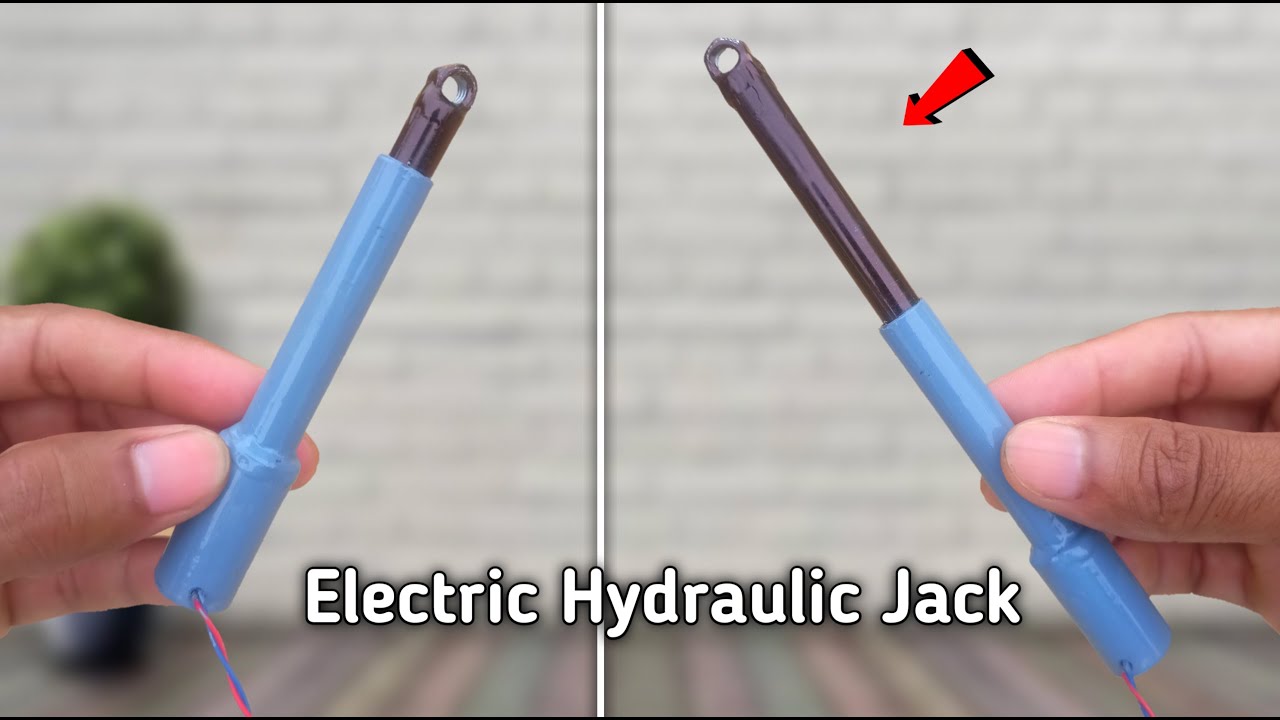 How To Make Electric Hydraulic Jack at Home From Powerful Gear Motor