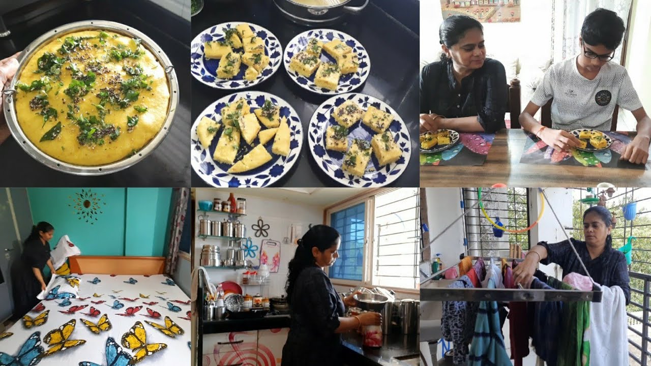 happy janmashtami❣️ janmashtami me kendra ja rahe❣️ SUNDAY BREAKFAST me INSTANT DHOKLA, SUJI DHOKLA