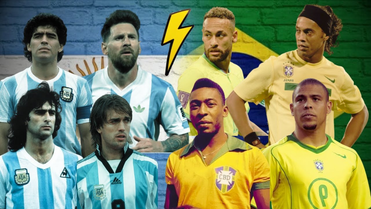 Football Rivalries ep1: Argentina vs Brazil - Best games!